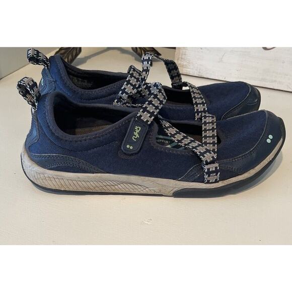 Mary Jane Shoes - Ryka Women’s 11 Mary Jane Blue Kailee Comfort Arch Support Flat Shoes
